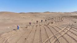 在沙漠石林的无名合照里，我走进了一条重复的走廊！