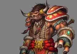 沼泽风暴牛头人的神秘力量：揭秘自然界中的超级战士