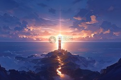 神秘灯塔下的脚印残影！