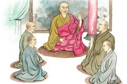 禅院门前的野花！
