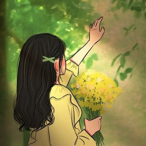 她坐在木马上的那晚，风把头发吹成了蝴蝶？