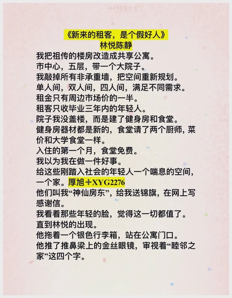 出租房里的温暖时光？