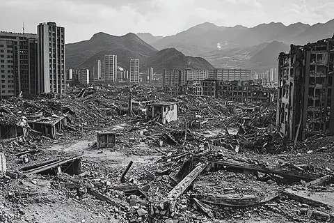 古城废墟中的透明立方｜历史与未来的对话