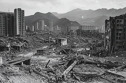 古城废墟中的透明立方｜历史与未来的对话