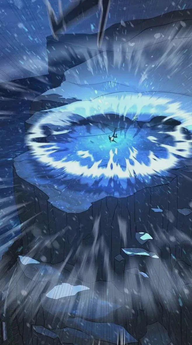 极地之谜·绿光粉尘漂浮巨石