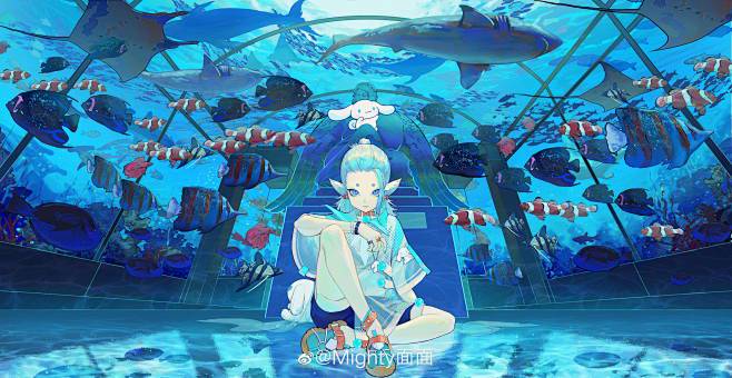 水族馆里的冷艳火