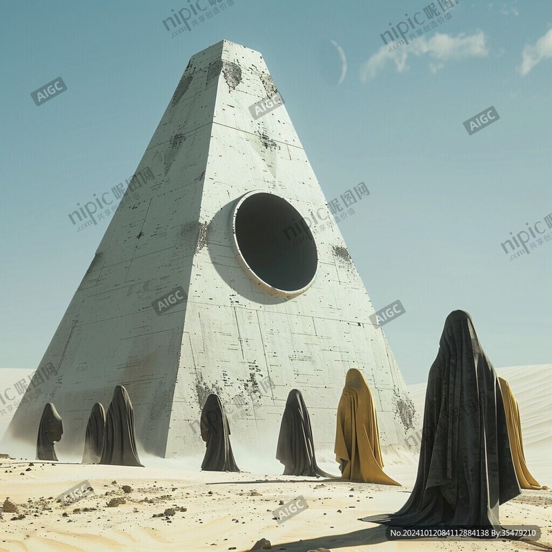 沙漠中的奇观丨冷热点倒挂雕像的自然奇迹