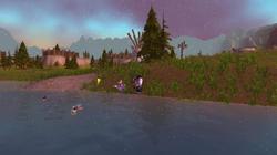 湖边的雾，突然开始呼吸了…