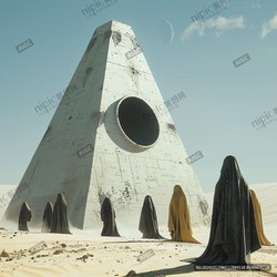 沙漠中的奇观丨冷热点倒挂雕像的自然奇迹