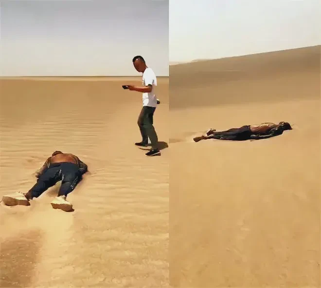 罗布泊沙漠深处的谜团丨脚印阵与晶体棺的交响