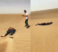 罗布泊沙漠深处的谜团丨脚印阵与晶体棺的交响