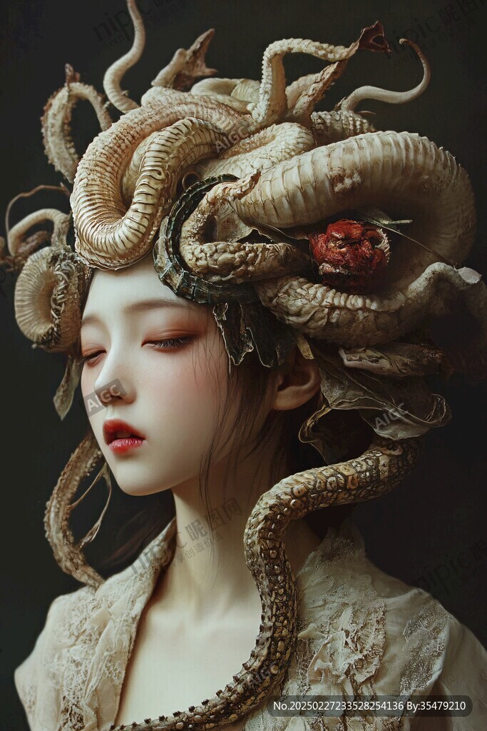 神秘的西方蛇发女妖远古传说丨一段失落的文明记忆