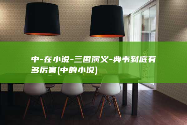 中-在小说-三国演义-典韦到底有多厉害 (中的小说)(图1)