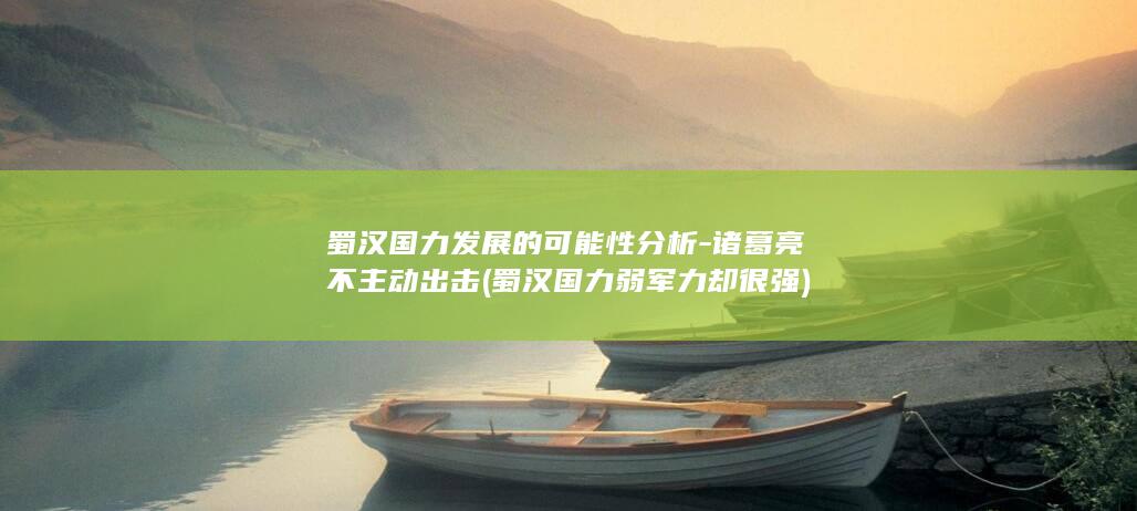 蜀汉国力发展的可能性分析-诸葛亮不主动出击 (蜀汉国力弱军力却很强)(图1)