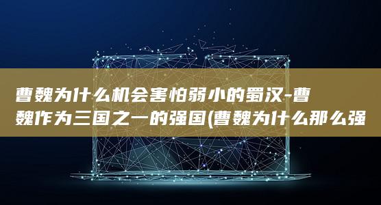 曹魏为什么机会害怕弱小的蜀汉-曹魏作为三国之一的强国 (曹魏为什么那么强大)(图1)