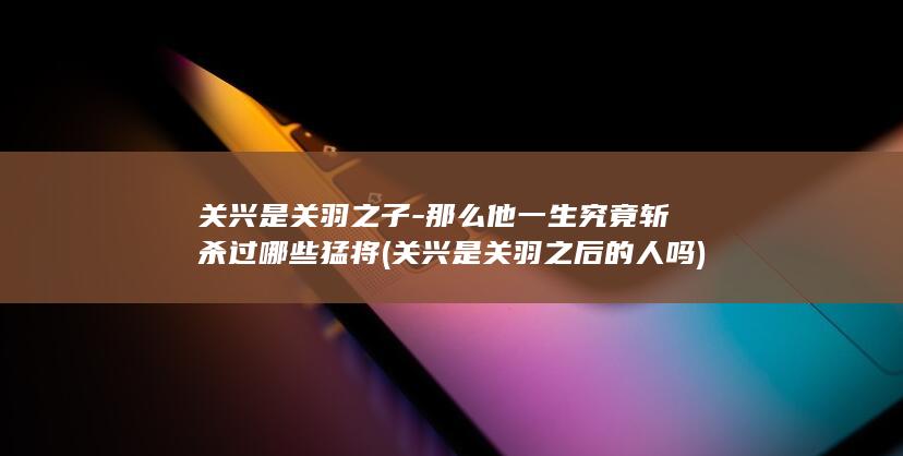 关兴是关羽之子-那么他一生究竟斩杀过哪些猛将 (关兴是关羽之后的人吗)(图1)