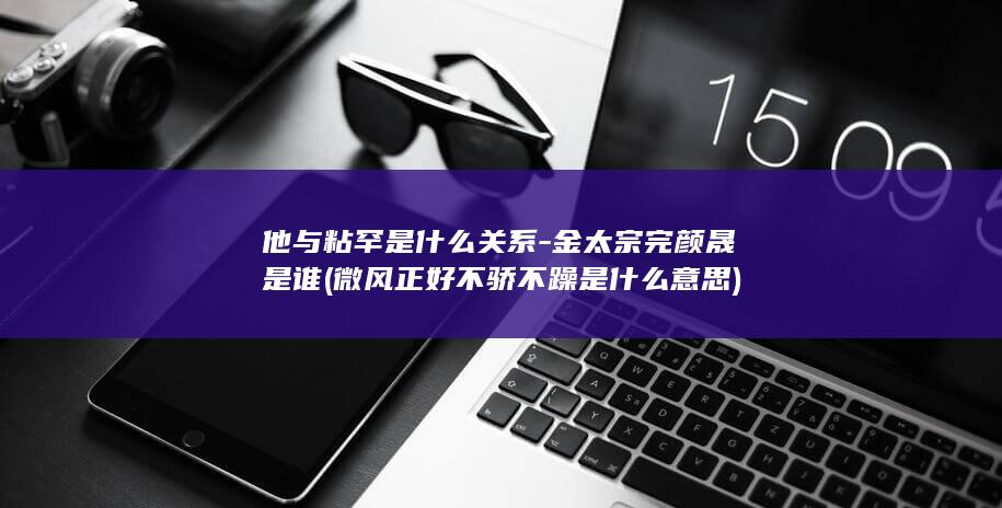 他与粘罕是什么关系-金太宗完颜晟是谁 (微风正好不骄不躁是什么意思)(图1)